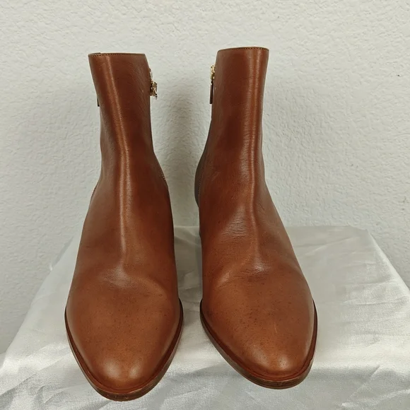 Sarah Flint The Perfect Zip Bootie In Saddle Vachetta Size 40, 9-9.5 Women's - Picture 8 of 16